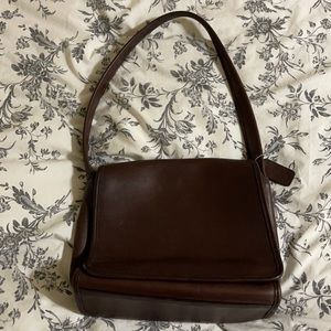 Leather coach bag